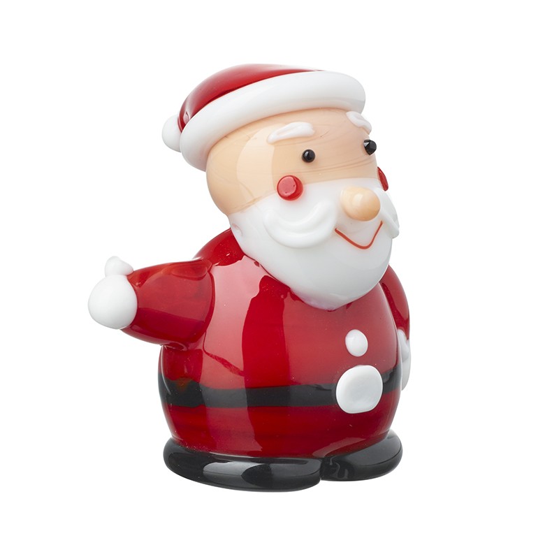 Coloured Glass Standing Santa