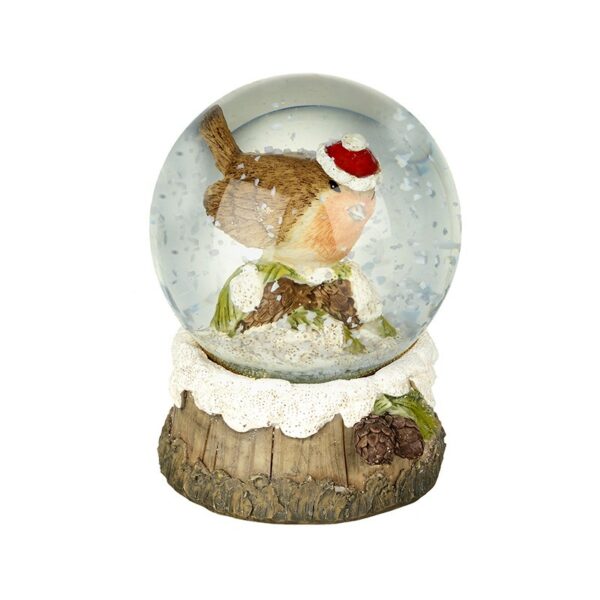 Robin In Water Globe